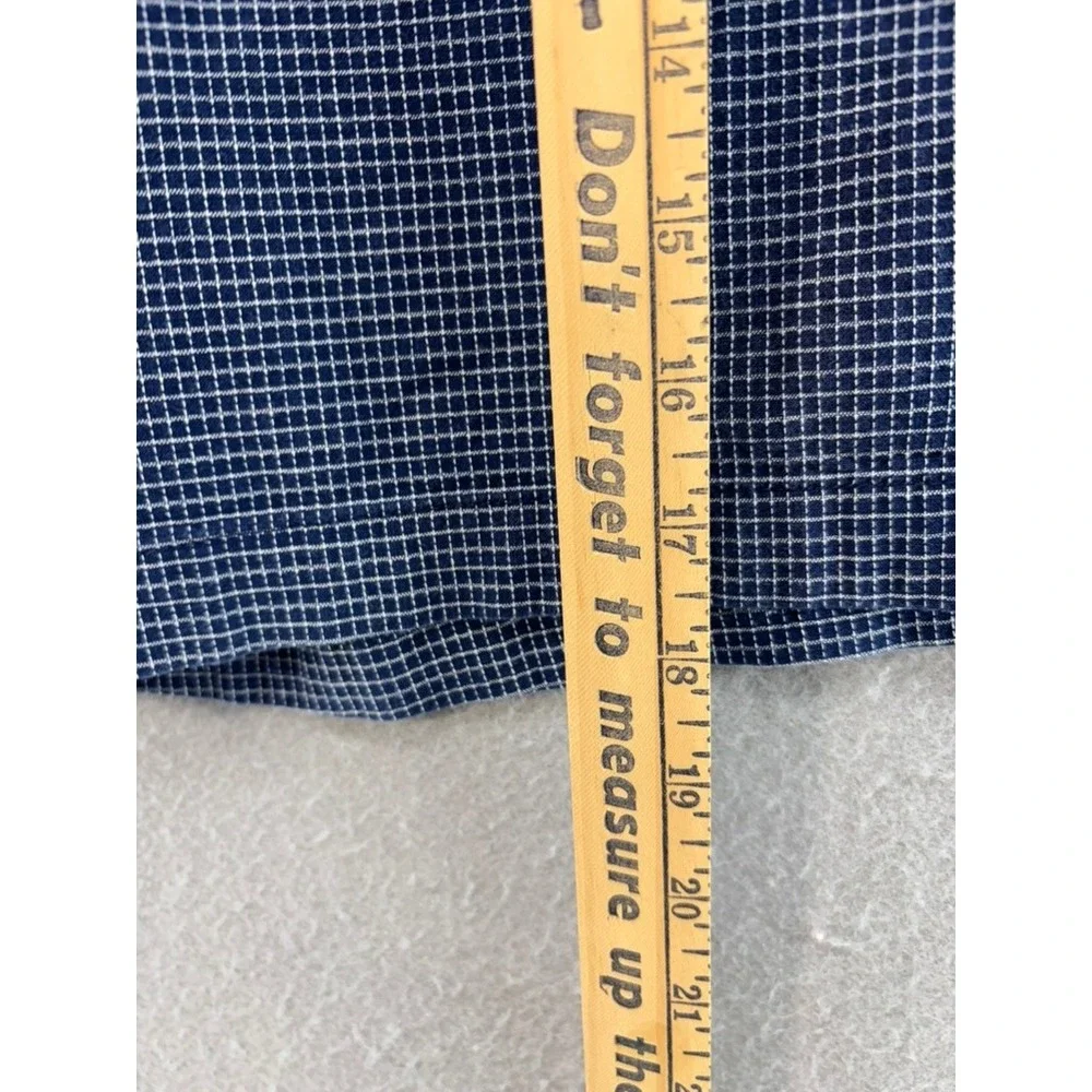 Banana Republic Shorts‎ Mens Sz 34W Aiden Club Blue Micro Grid Stretch 8 in
